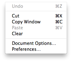 Edit Menu