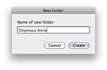 OSXCreateFolder