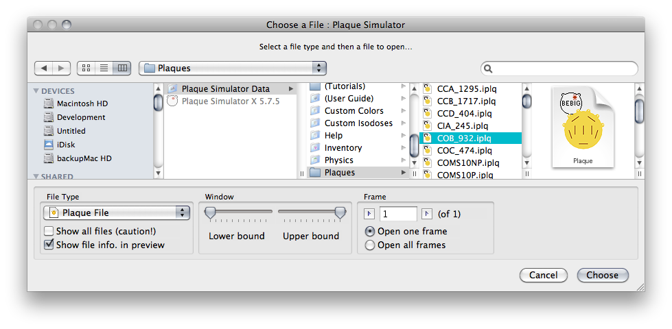 OpenPlaqueFile
