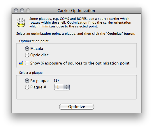 Optimize Dialog