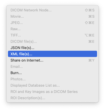 ExportAsXML