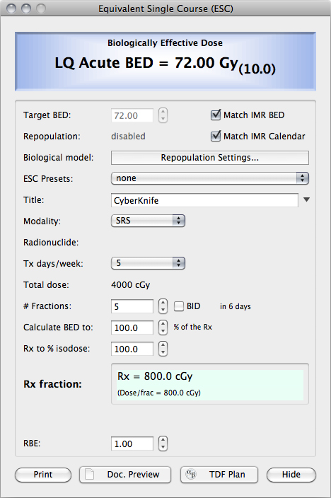 ESC Calculator