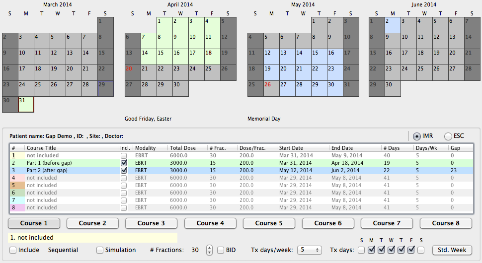 GapCalendar1