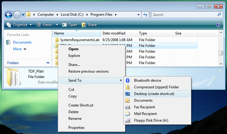 make shortcut
